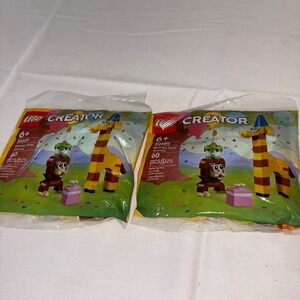 Lego creator two sets new in sealed bag‎ giraffe building blocks